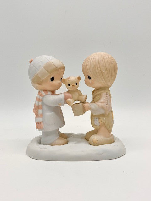 Christmastime Is For Sharing Vintage Figurine