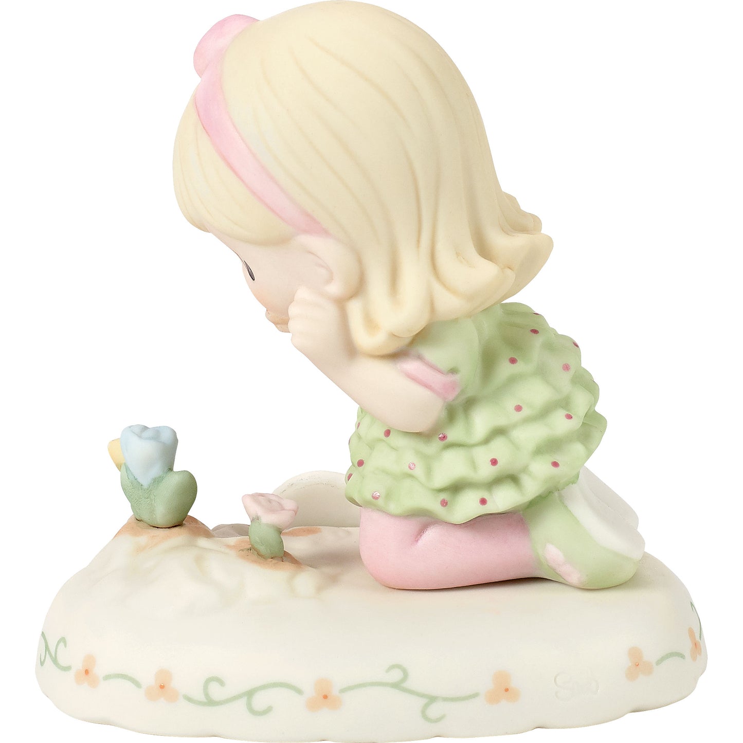 Growing In Grace, Age 3, Blonde Girl Figurine