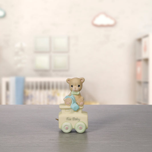 Birthday Train, New Baby, May Your Birthday Be Warm Figurine