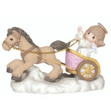 Life's A Joyous Ride, With The Fruit Of The Spirit Inside, Bisque Porcelain Figurine