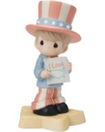 I Love America Figurine