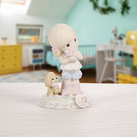 Growing In Grace, Age 12, Blonde Girl Figurine