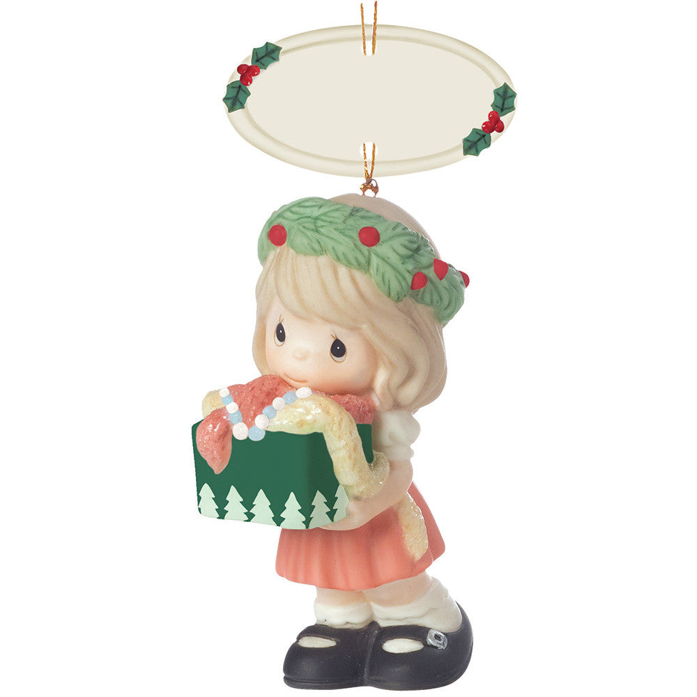 Family Christmas Collection - May Your Christmas Be Decorated With Joy, Bisque Porcelain Ornament