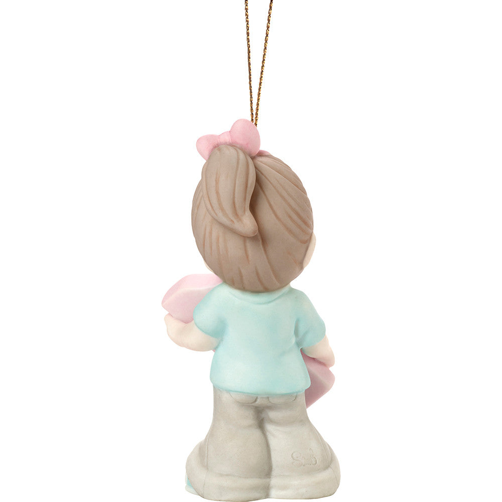 #You're Awesome Girl Ornament, Brunette