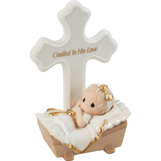 Cradled In His Love Girl Cross