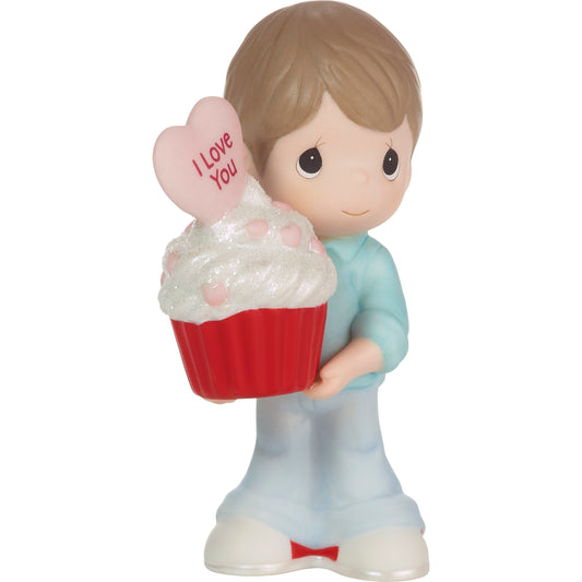 You Bake Me Happy Brunette Boy Figurine