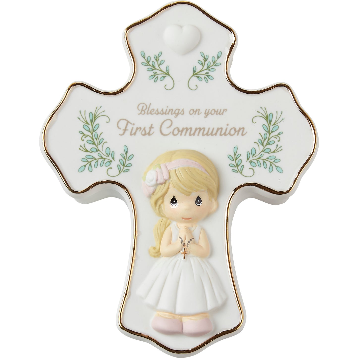 Blessings On Your First Communion Girl Rosary Box with Rosary
