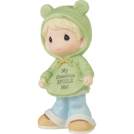 My Grandma Spoils Me Blond Hair/Light Skin Boy Figurine