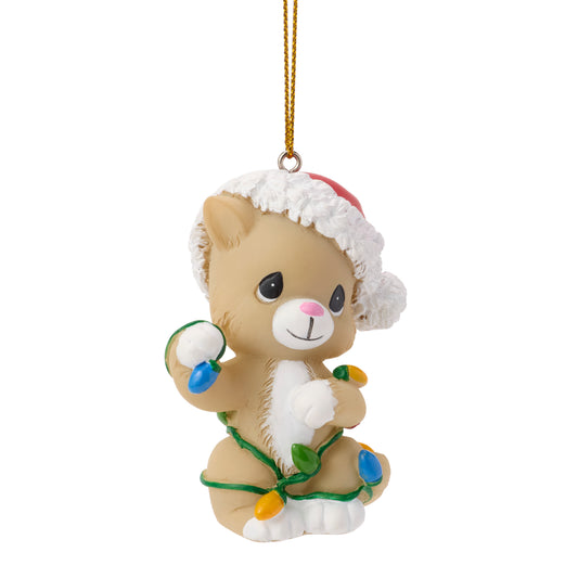 Tangled In Christmas Fun Cat Ornament