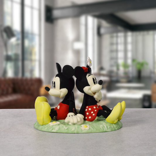 You're My Happy Place Disney Mickey Mouse and Minnie Mouse Figurine