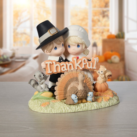 Grateful And Thankful Our Hearts Are Full Limited Edition Figurine