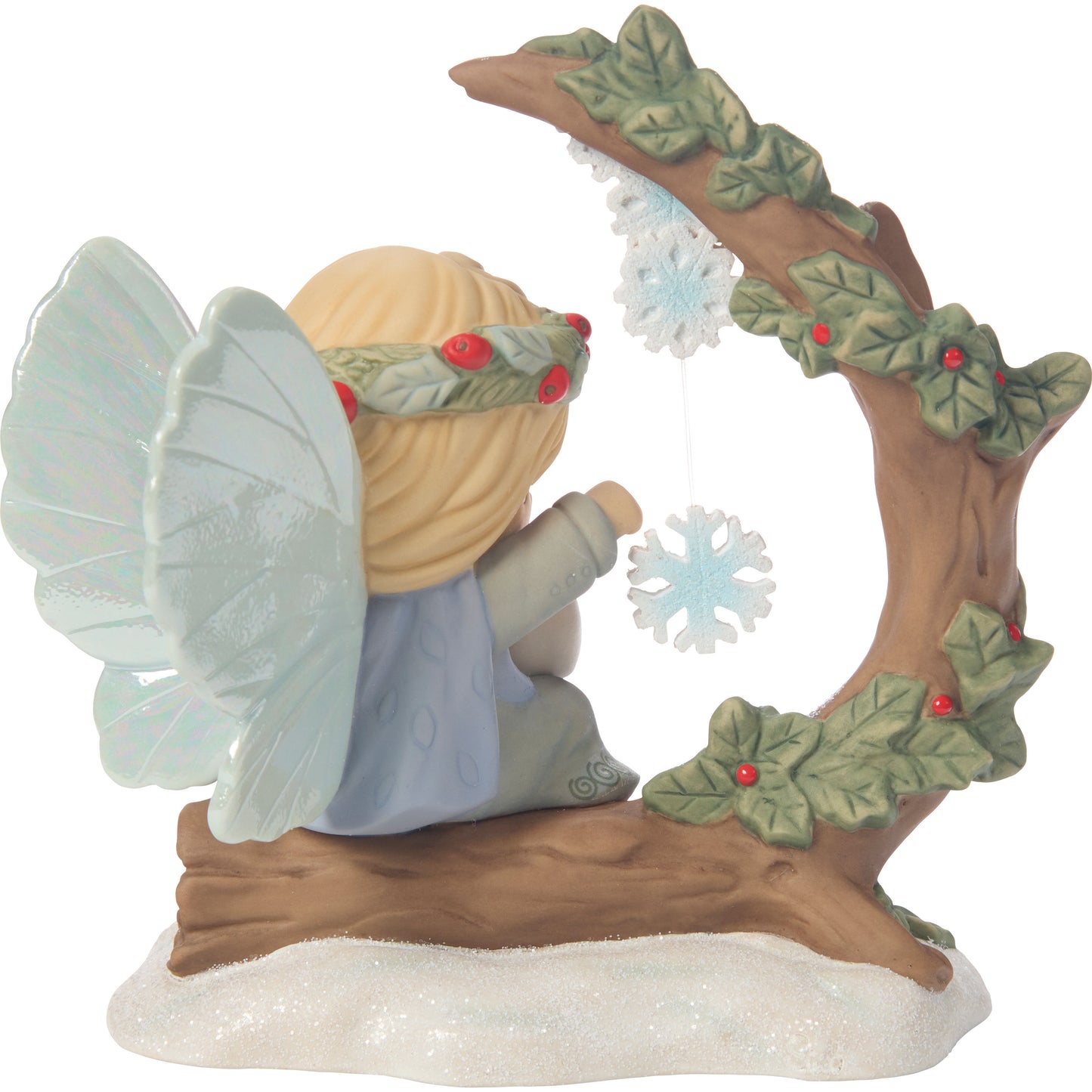 Snowflakes Sparkle In Winters Night Figurine