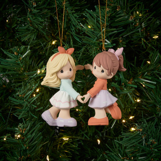 Two Friends, One Heart Ornament Set