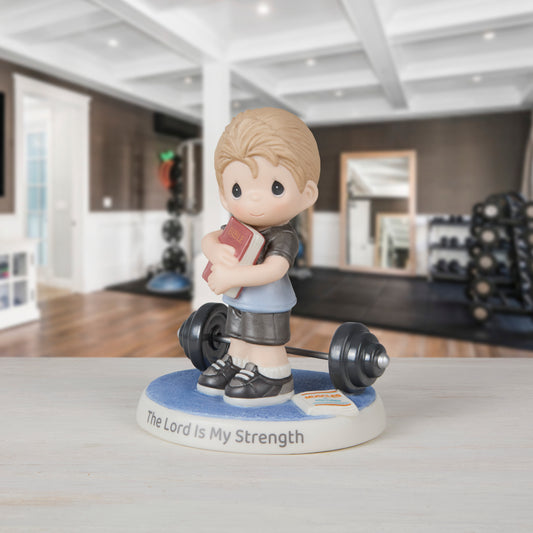 The Lord Is My Strength Boy Figurine