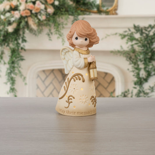 May Their Memory Light Your Path Memorial Angel Figurine