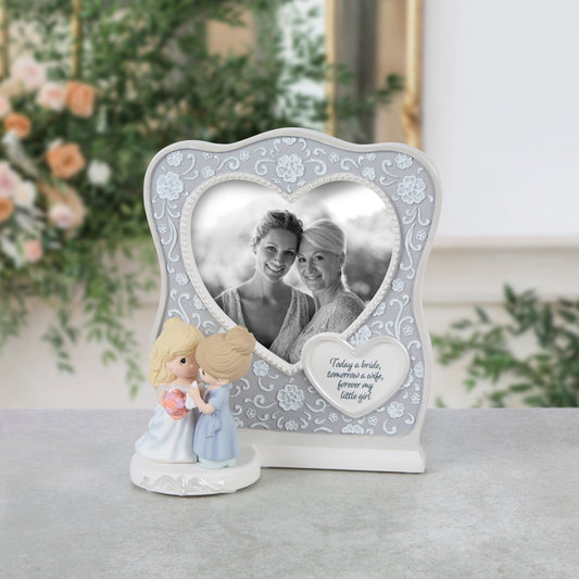 Today A Bride, Tomorrow A Wife, Forever My Little Girl Mom And Bride Photo Frame