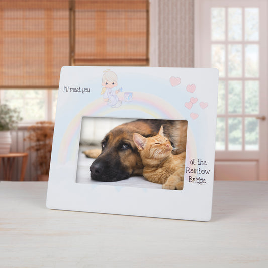 I'll Meet You At The Rainbow Bridge Pet Memorial Photo Frame