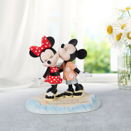 Our Love Is Deeper Than The Ocean Disney Mickey Mouse And Minnie Mouse Figurine