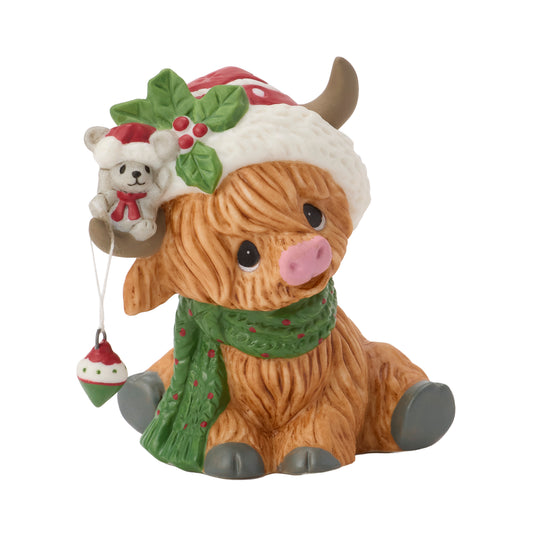 Moo-ey Christmas Figurine