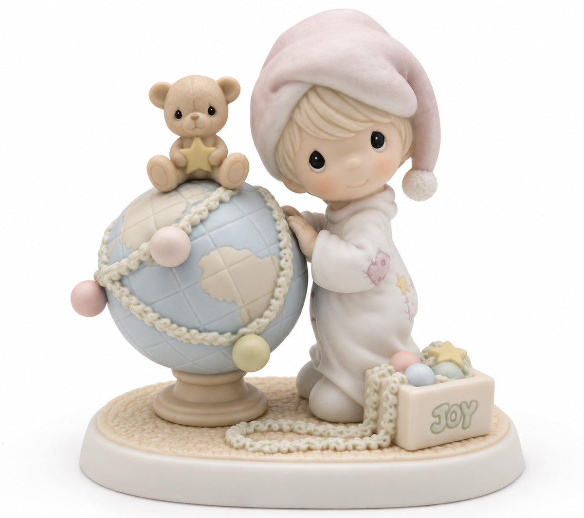 May Your World Be Trimmed With Joy Vintage Figurine