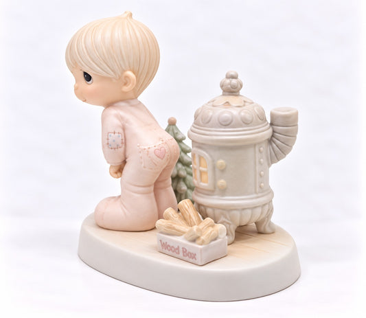 May Your Christmas Be Warm Vintage Figurine