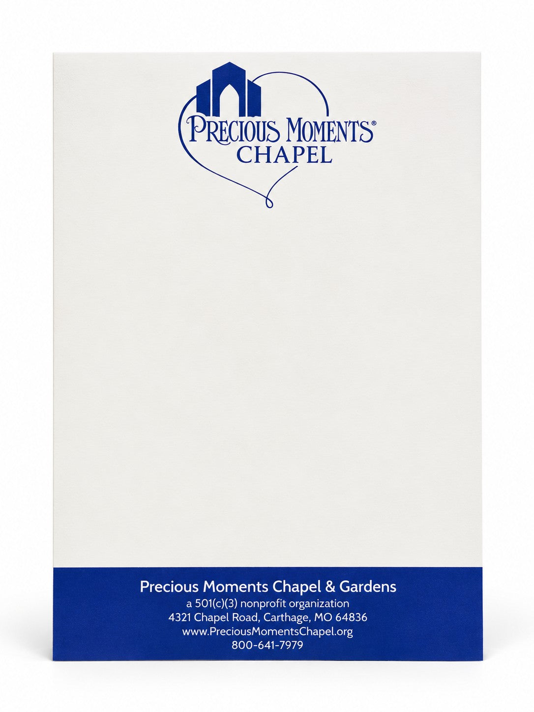 Precious Moments Logo Chapel Exclusive Souvenir Notepad