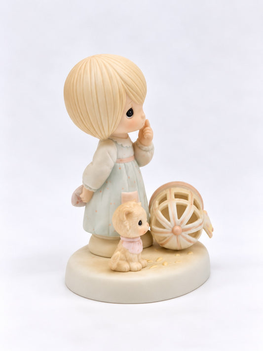 The Lord Giveth And The Lord Taketh Away Vintage Figurine
