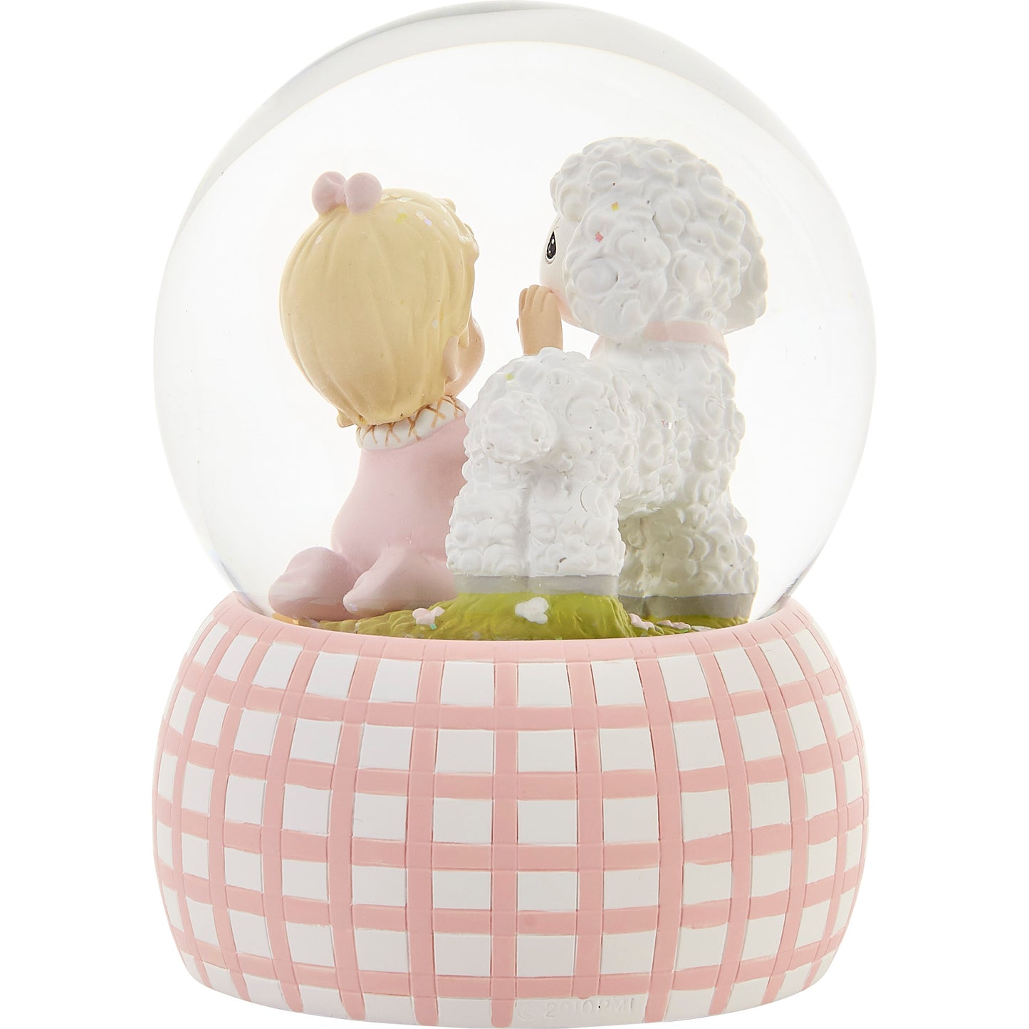 Jesus Loves Me Baby Girl Snow Globe