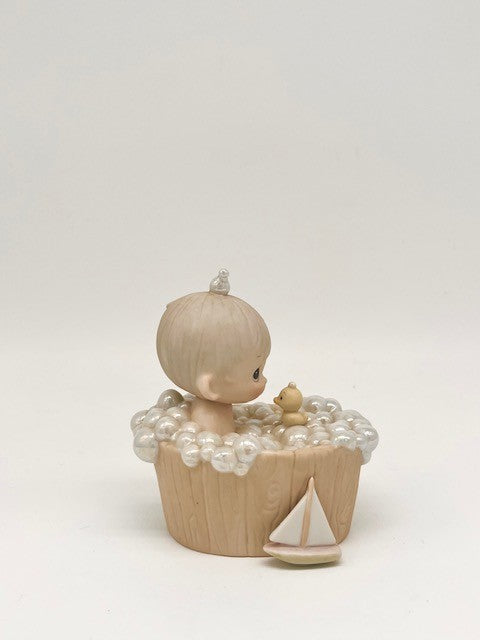 A Tub Full Of Love Boy Vintage Figurine