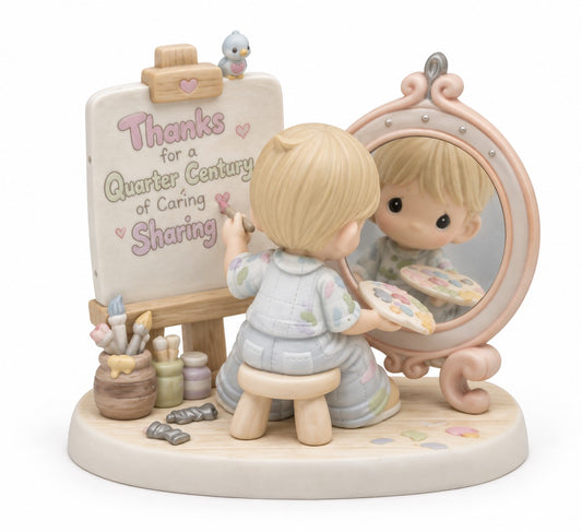 Thanks For A Quarter Century Of Loving, Caring and Sharing Vintage Figurine