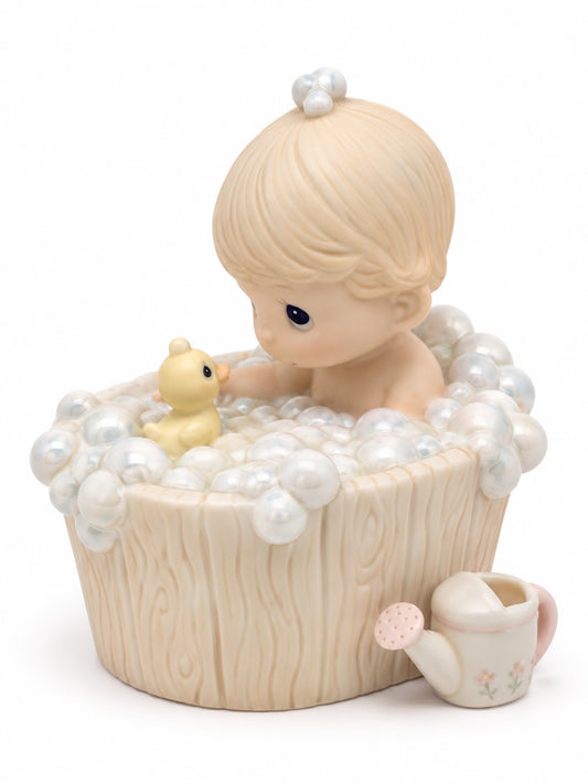 A Tub Full Of Love Girl Vintage Figurine