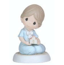 It Is To The Weary A Haven Of Rest, Bisque Porcelain Figurine