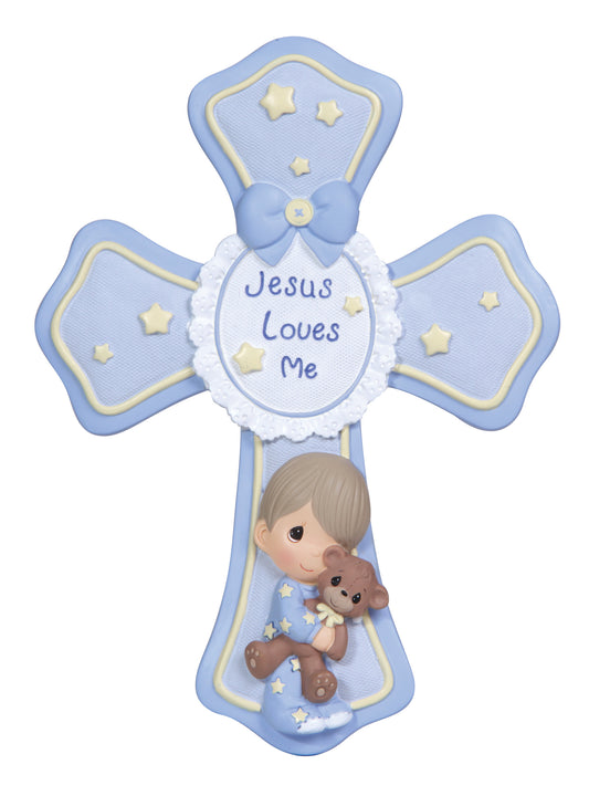 Jesus Loves Me Cross With Stand, Boy