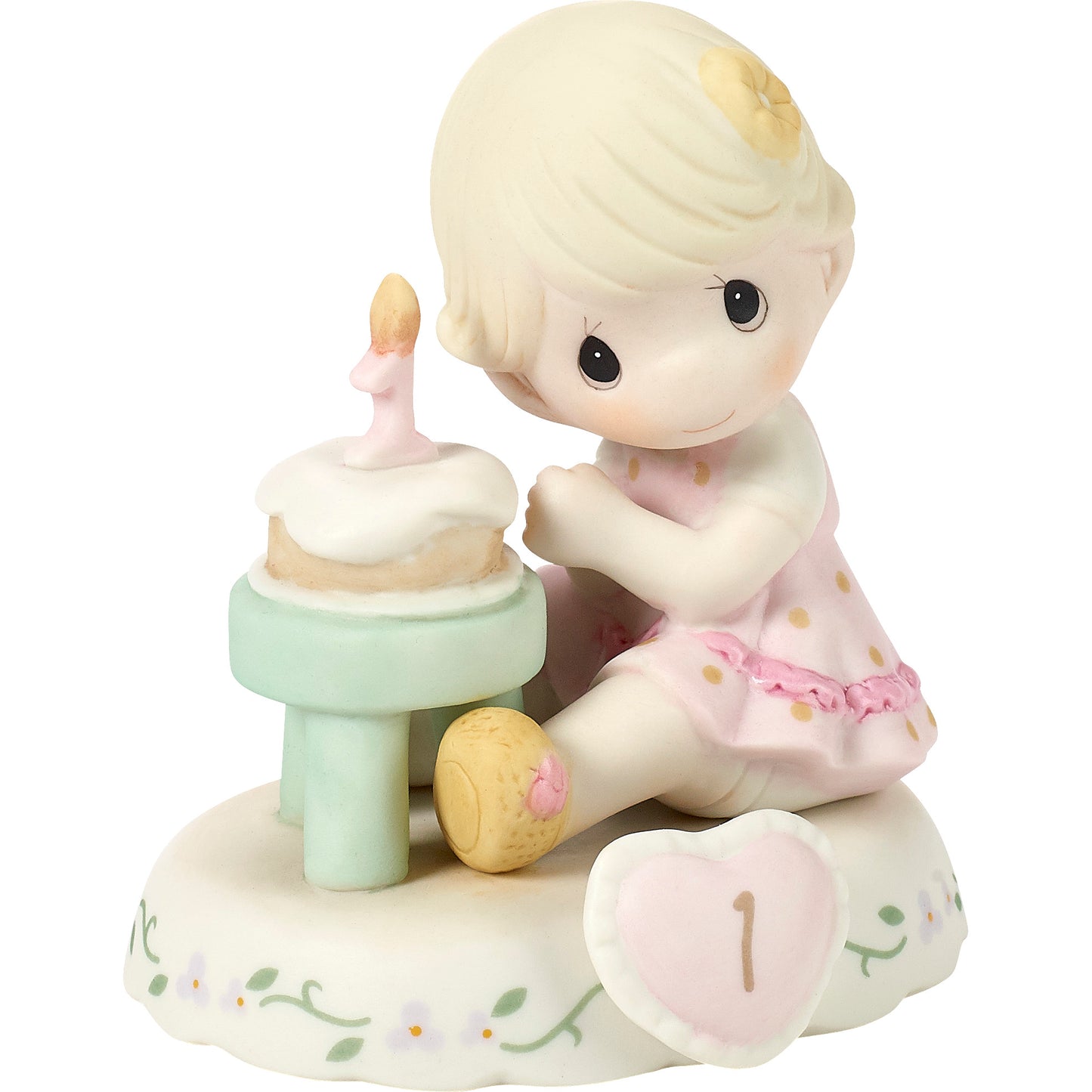 Growing In Grace, Age 1, Blonde Girl Figurine
