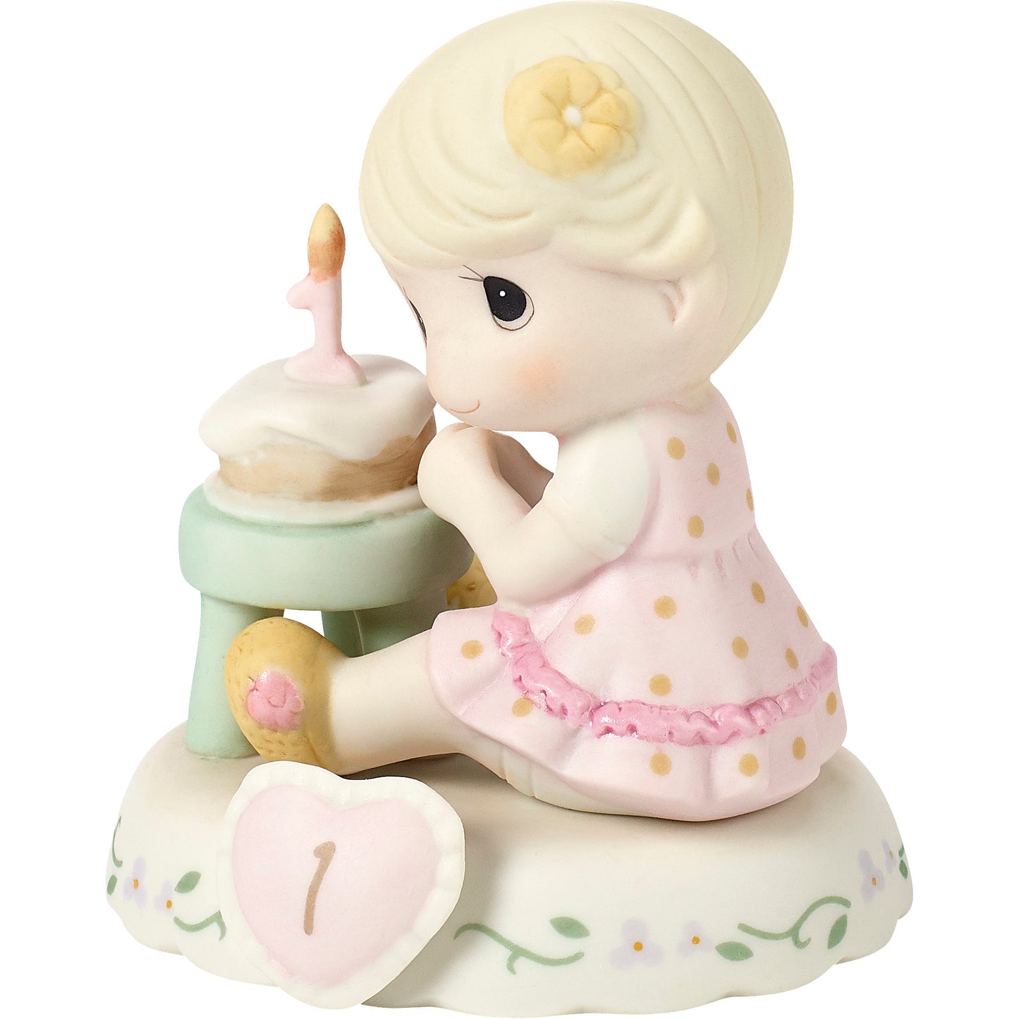 Growing In Grace, Age 1, Blonde Girl Figurine