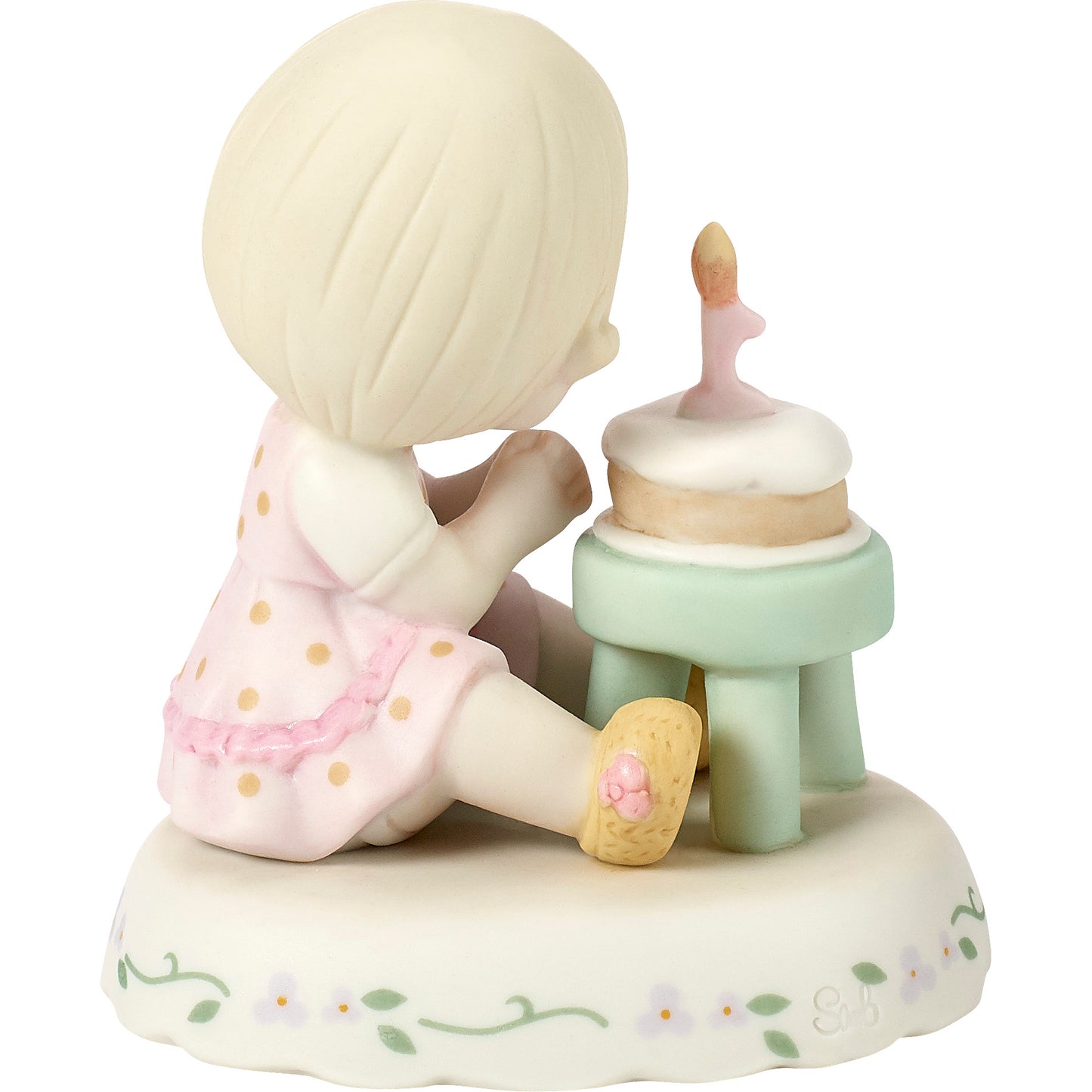 Growing In Grace, Age 1, Blonde Girl Figurine