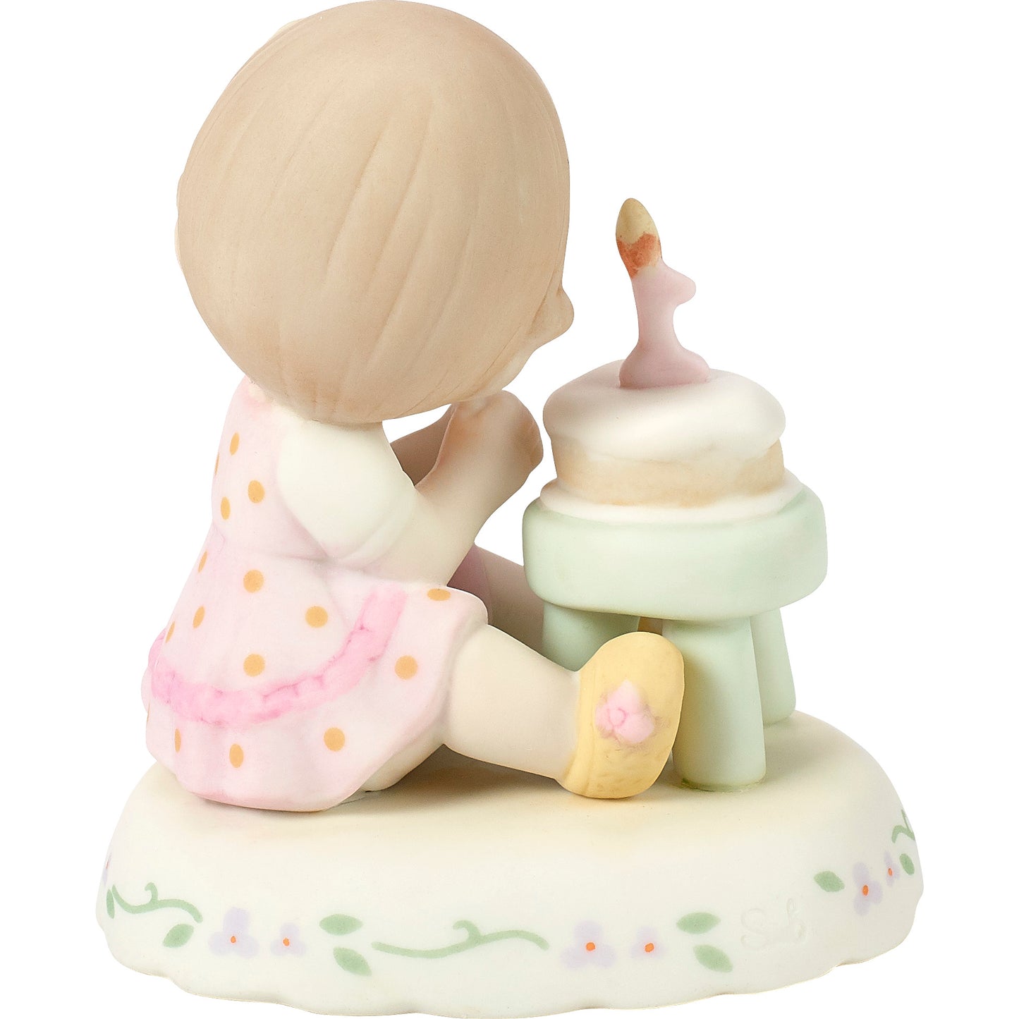 Growing In Grace, Age 1, Brunette Girl Figurine