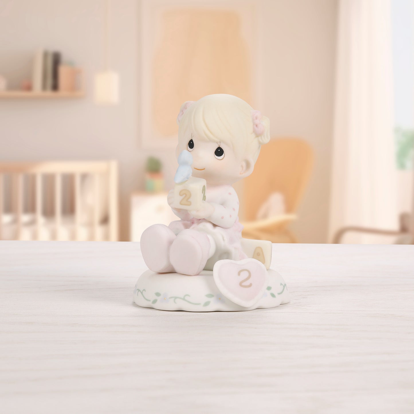 Growing In Grace, Age 2, Blonde Girl Figurine