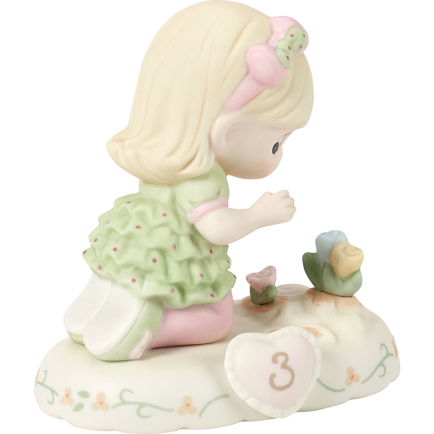 Growing In Grace, Age 3, Blonde Girl Figurine