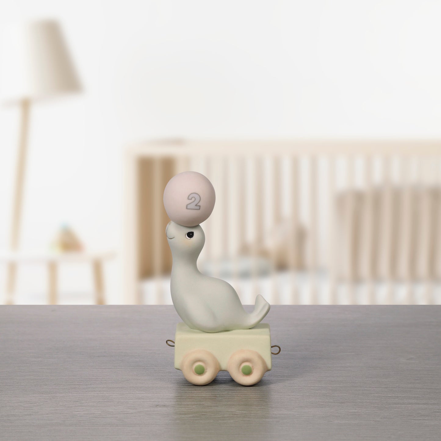 Birthday Train, Age 2, God Bless You On Your Birthday, Bisque Porcelain Figurine