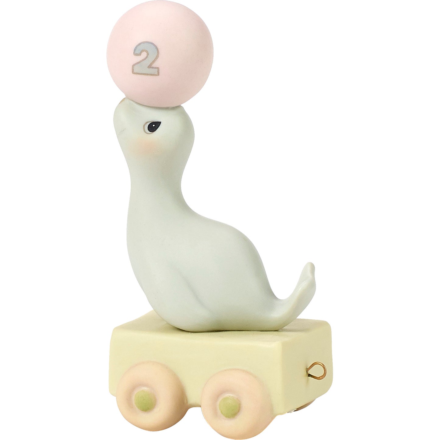 Birthday Train, Age 2, God Bless You On Your Birthday, Bisque Porcelain Figurine