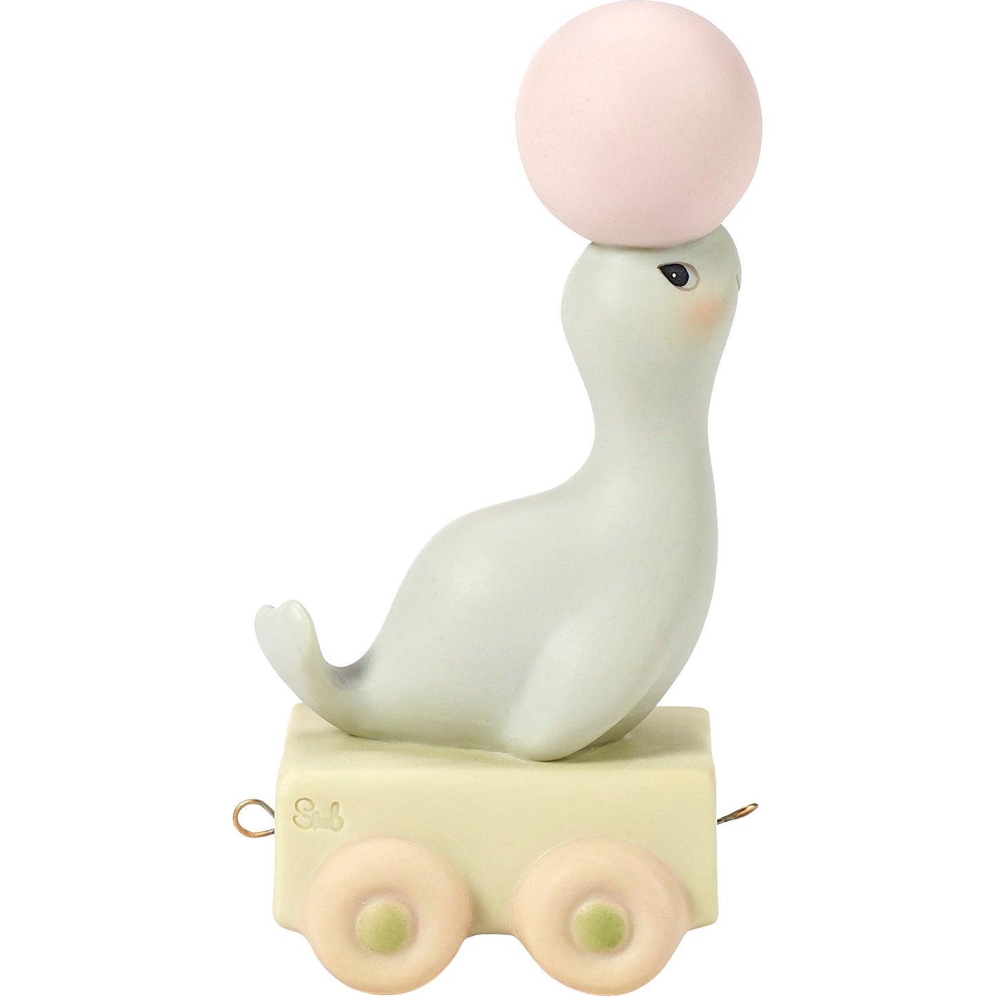 Birthday Train, Age 2, God Bless You On Your Birthday, Bisque Porcelain Figurine
