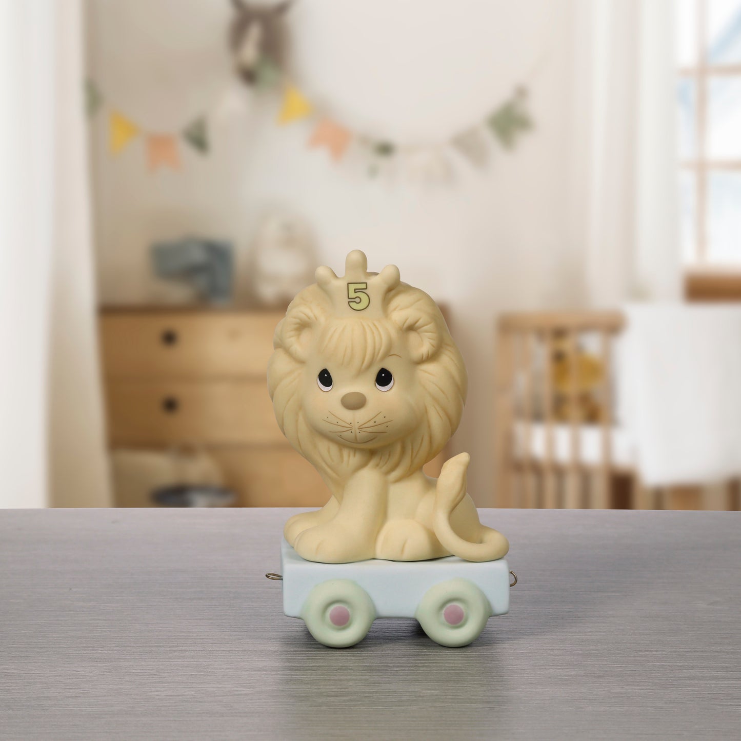 Birthday Train, Age 5, This Day Is Something To Roar About Figurine