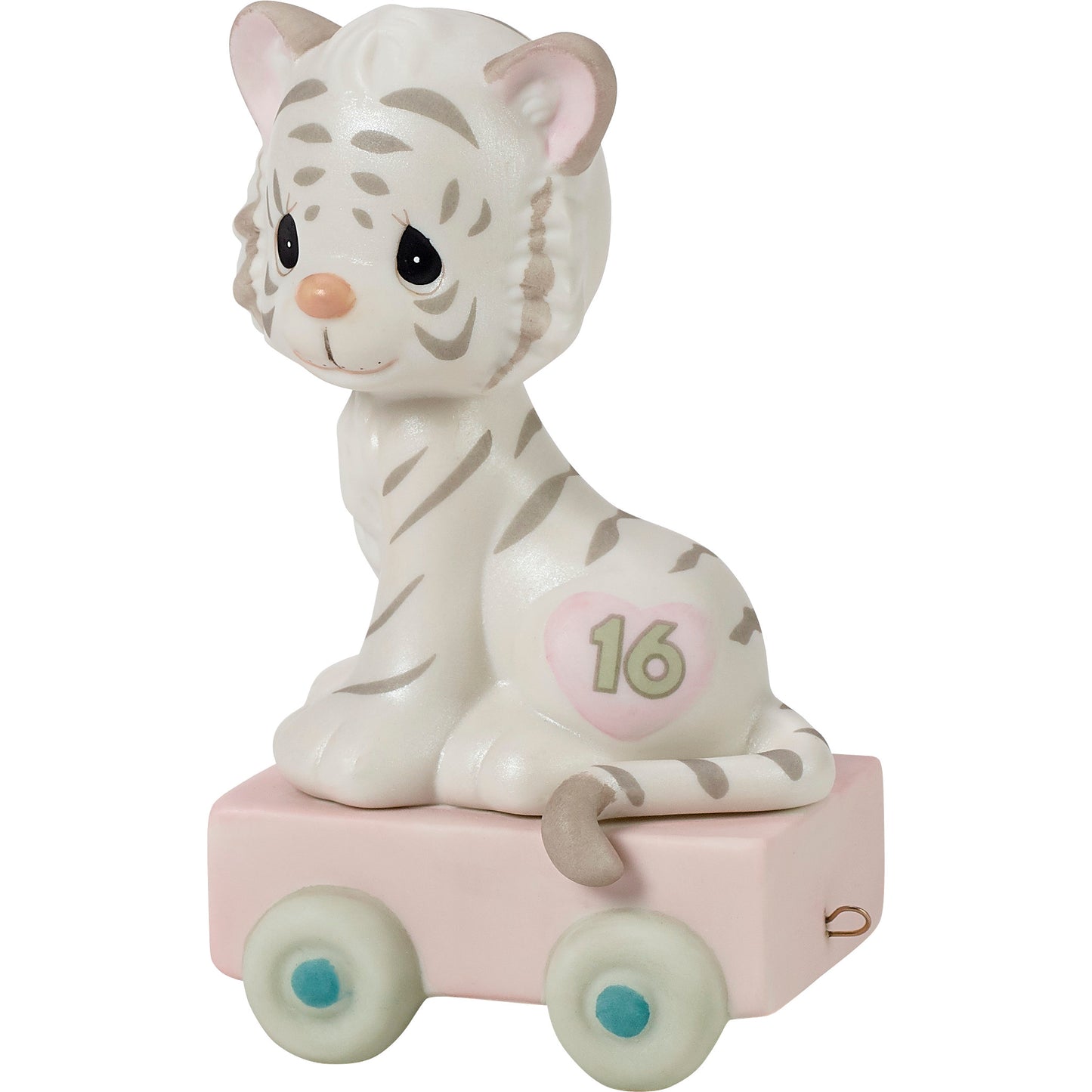 Birthday Train, Age 16, 16 And Feline Fine Figurine