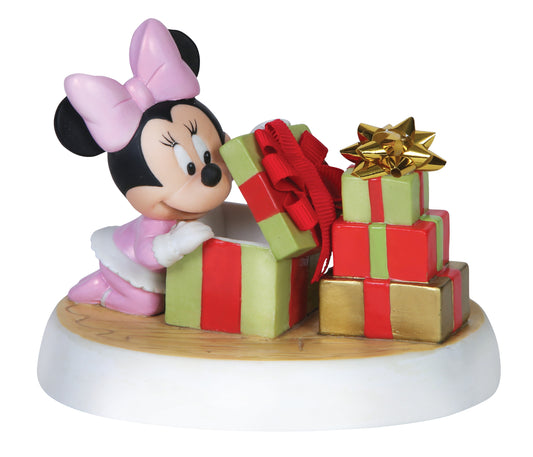 Disney Baby Minnie Mouse Figurine, Holiday Surprise,