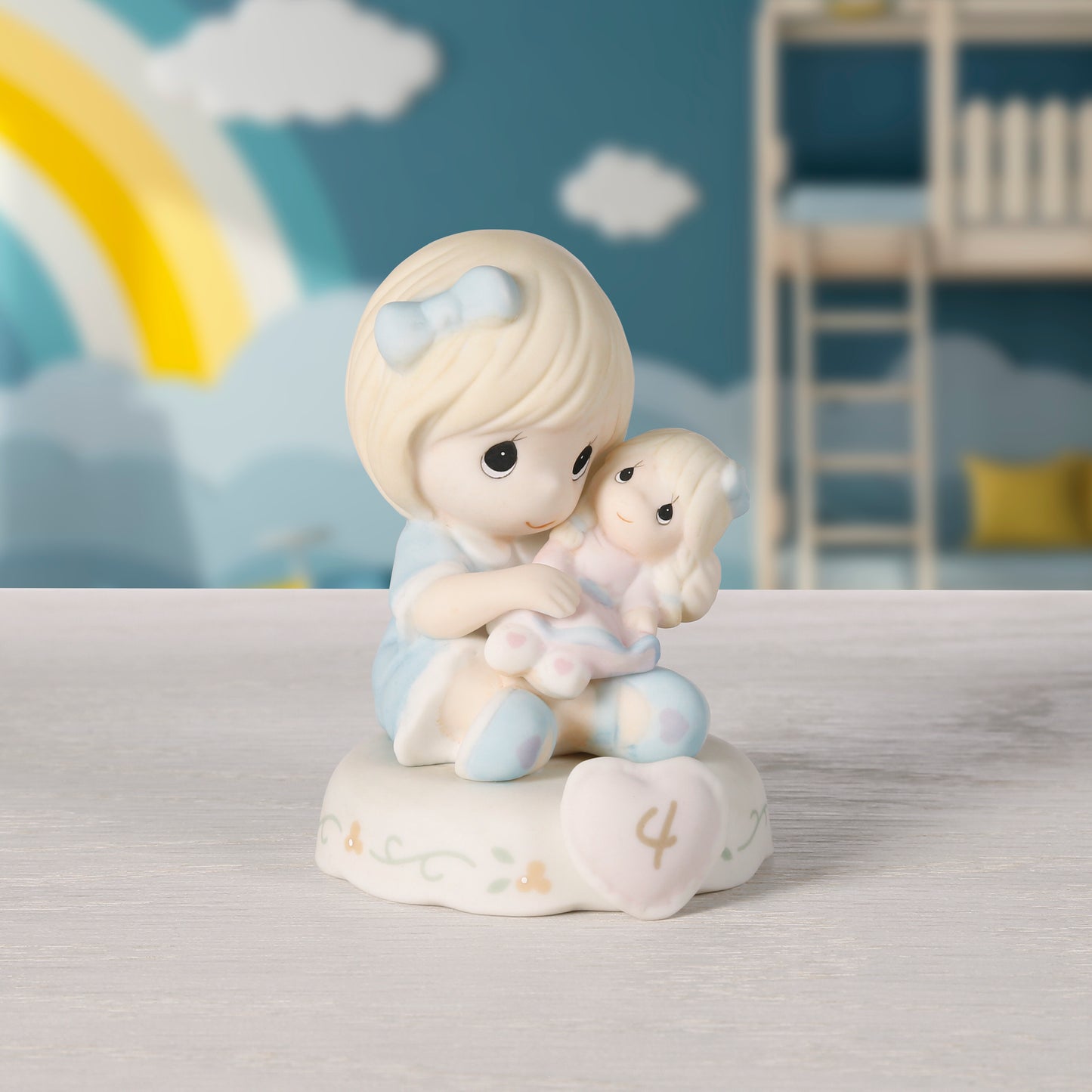 Growing In Grace, Age 4, Blonde Girl Figurine