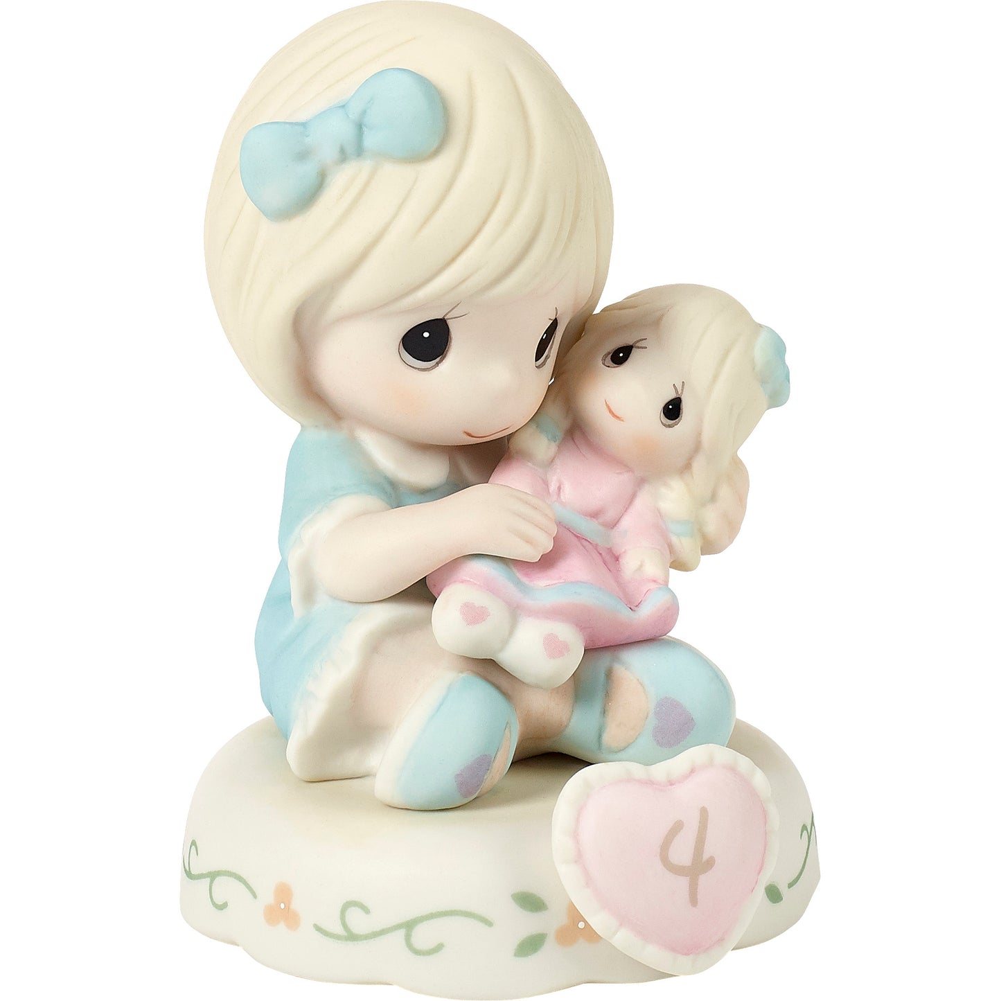 Growing In Grace, Age 4, Blonde Girl Figurine