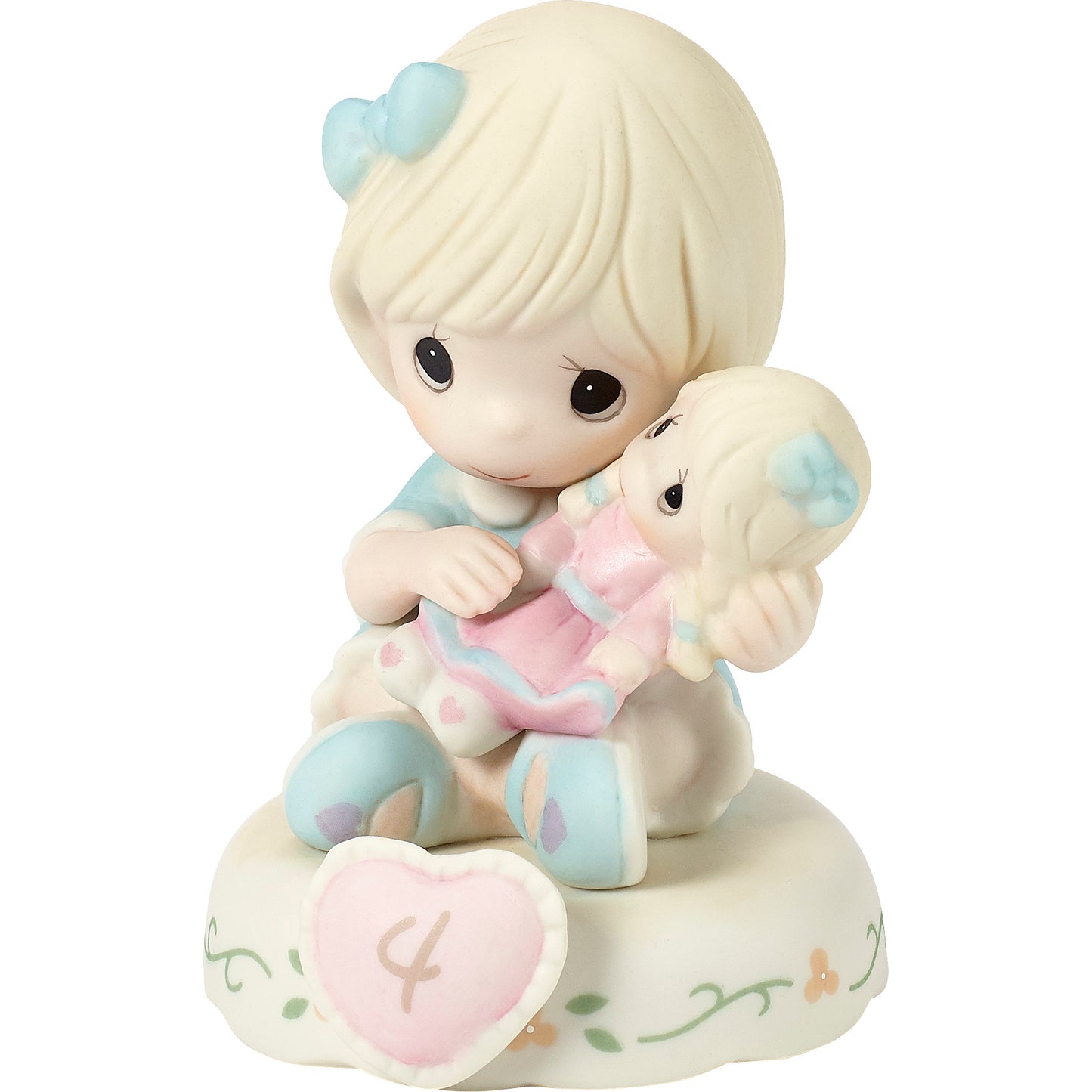 Growing In Grace, Age 4, Blonde Girl Figurine