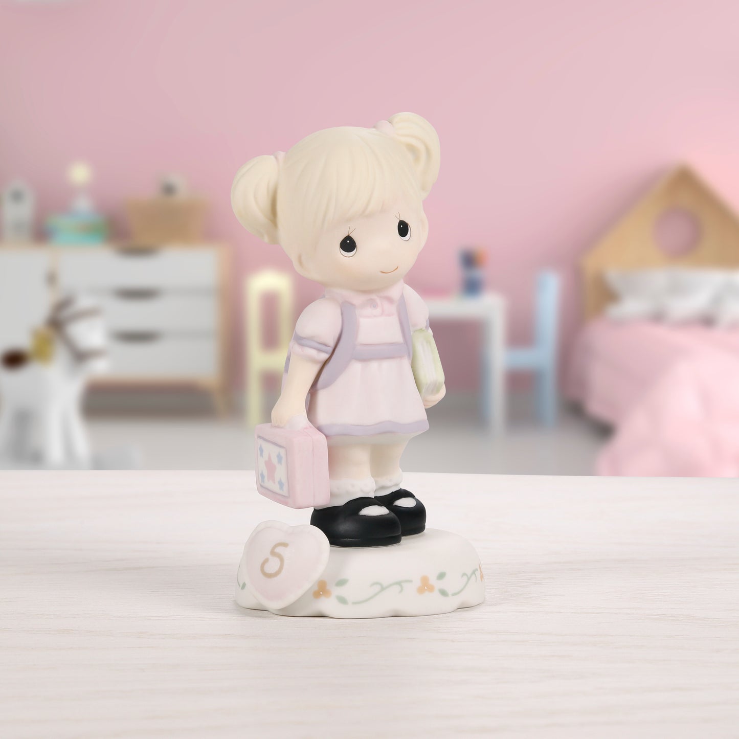 Growing In Grace, Age 5, Blonde Girl Figurine