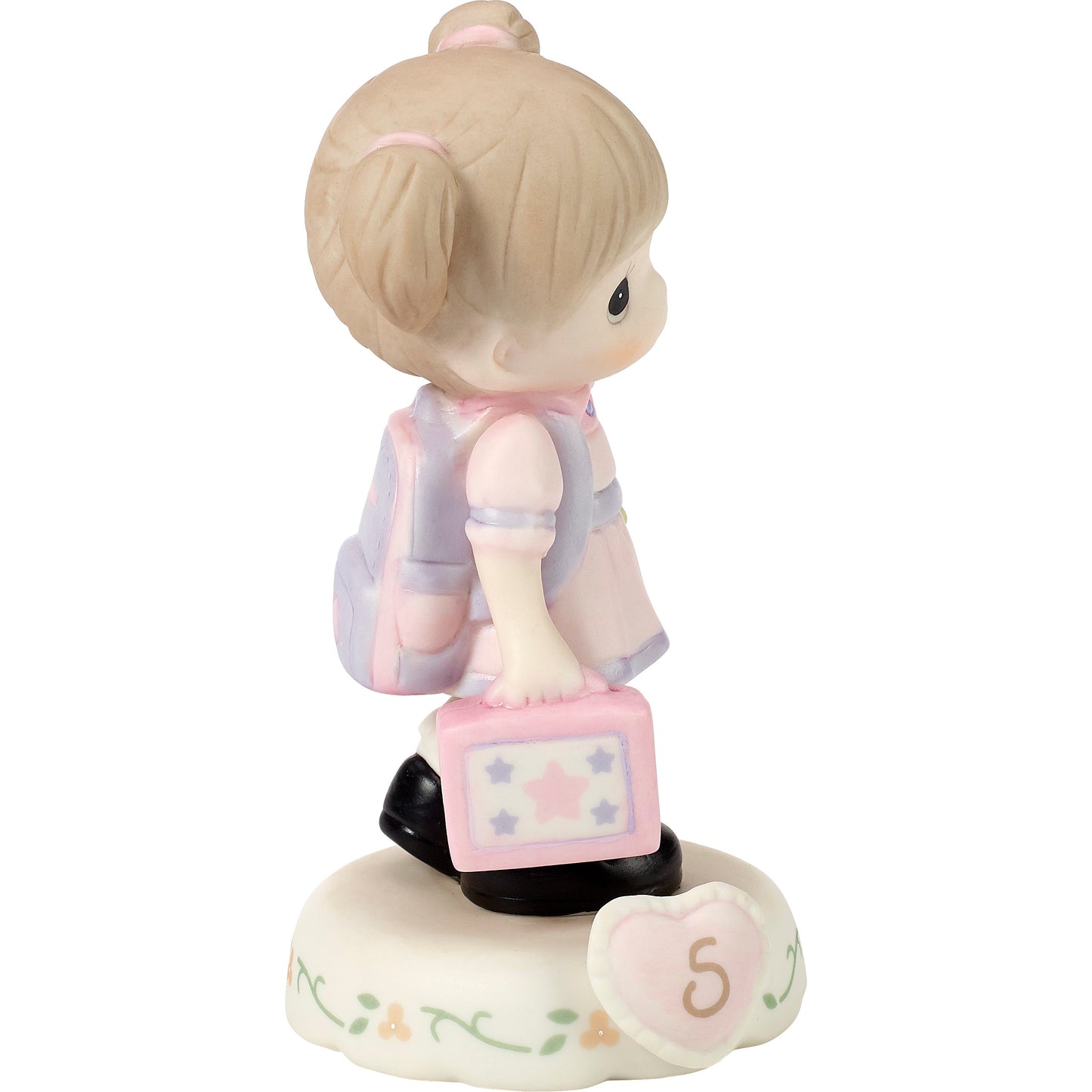 Growing In Grace, Age 5, Brunette Girl Figurine